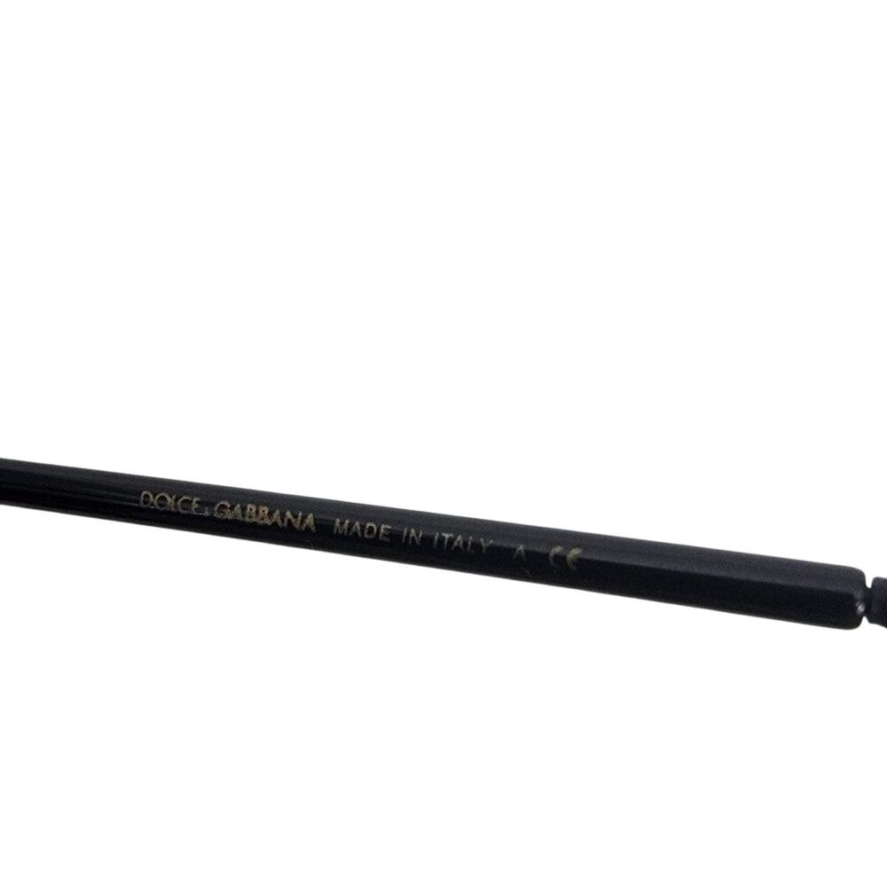 NEW Dolce & Gabbana Semi Cat Eye Sunglasses Black Mirrored Size 66,12 - Picture 9 of 9